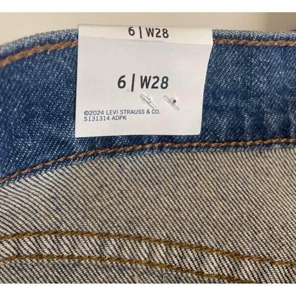 Levi Strauss Signature Denim Maxi Skirt Women’s 6 W28 Mid Rise Comfort Stretch - Picture 9 of 12